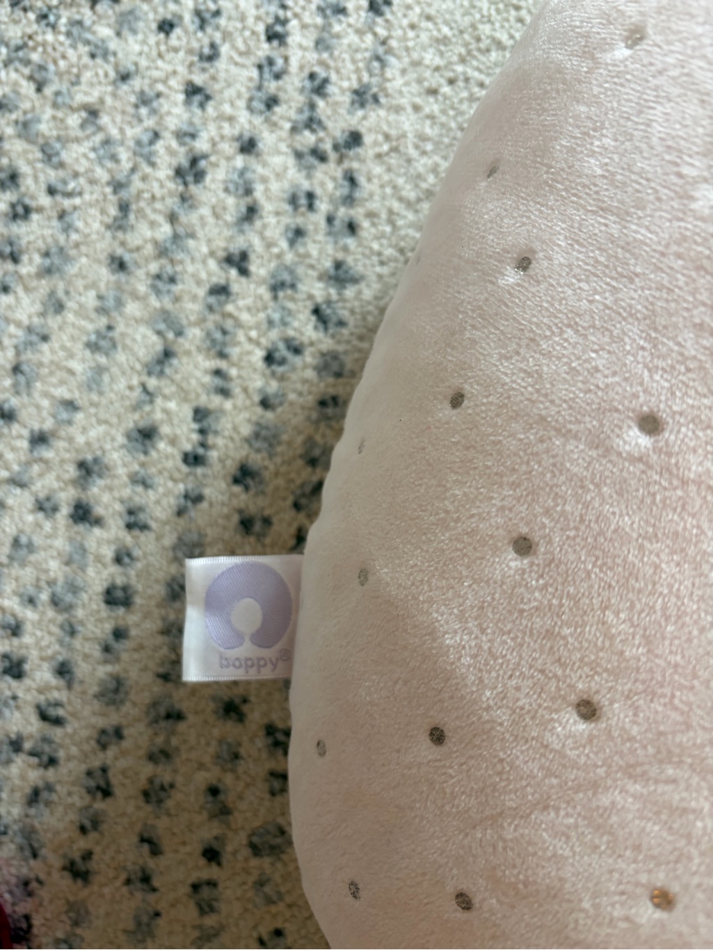 Pottery Barn Kids Cream Dot Accent Nursing Pillow — image 3 of 5